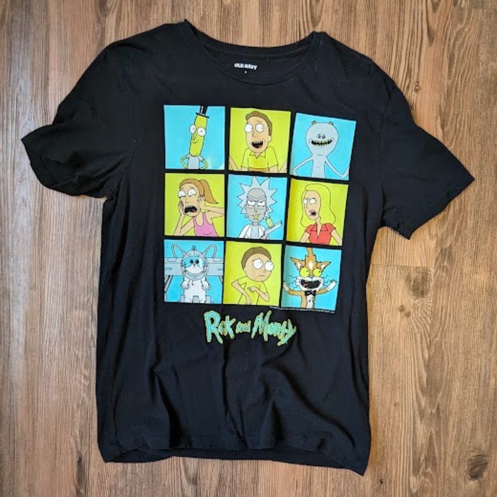 Old Navy Rick and Morty T-Shirt, Size Small